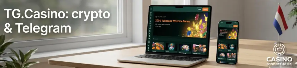 TG.Casino is een online casino zonder Cruks