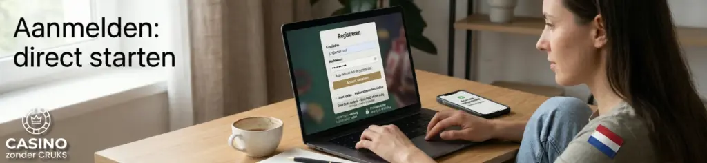 Aanmelden en starten bij een casino zonder Cruks